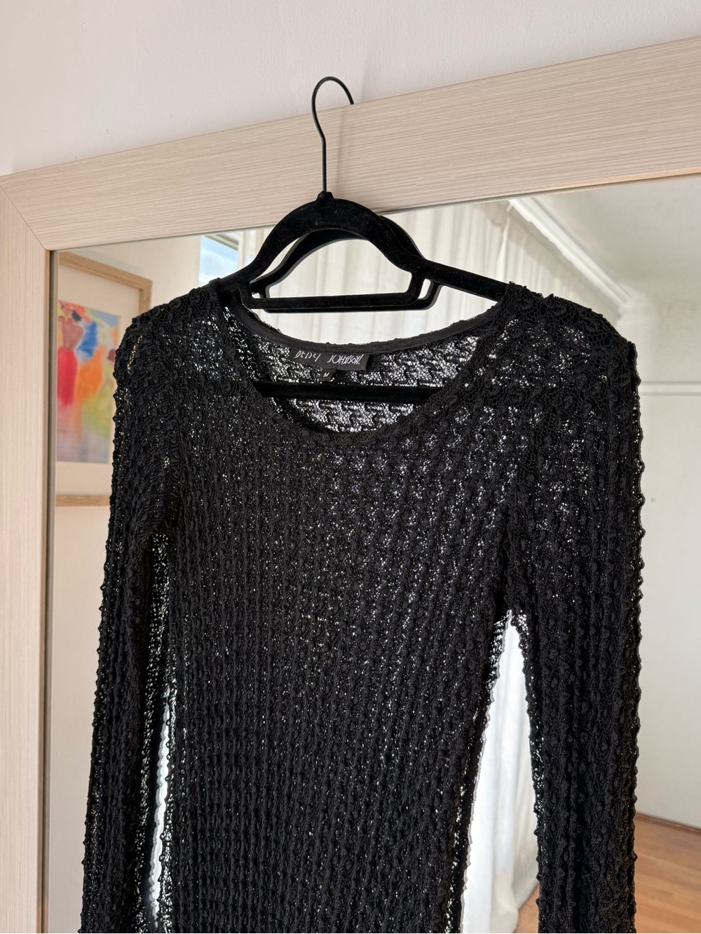Rare Vintage Betsey Johnson Lace Crochet Dress - Picture 5 of 9